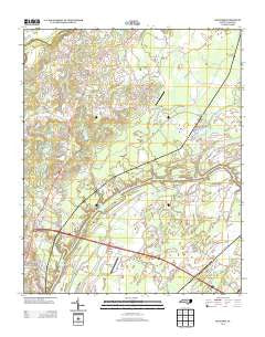 Slocomb North Carolina Historical topographic map, 1:24000 scale, 7.5 X 7.5 Minute, Year 2013