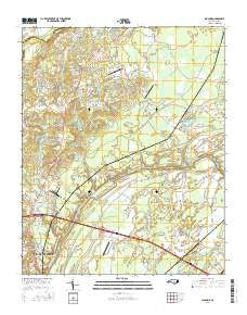 Slocomb North Carolina Current topographic map, 1:24000 scale, 7.5 X 7.5 Minute, Year 2016