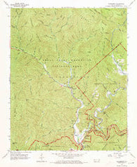 Smokemont North Carolina Historical topographic map, 1:24000 scale, 7.5 X 7.5 Minute, Year 1964
