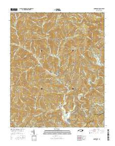 Smokemont North Carolina Current topographic map, 1:24000 scale, 7.5 X 7.5 Minute, Year 2016