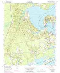Sneads Ferry North Carolina Historical topographic map, 1:24000 scale, 7.5 X 7.5 Minute, Year 1952