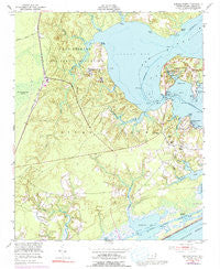 Sneads Ferry North Carolina Historical topographic map, 1:24000 scale, 7.5 X 7.5 Minute, Year 1952