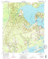Sneads Ferry North Carolina Historical topographic map, 1:24000 scale, 7.5 X 7.5 Minute, Year 1952