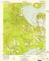 Sneads Ferry North Carolina Historical topographic map, 1:24000 scale, 7.5 X 7.5 Minute, Year 1952