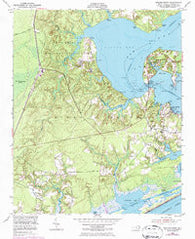 Sneads Ferry North Carolina Historical topographic map, 1:24000 scale, 7.5 X 7.5 Minute, Year 1952