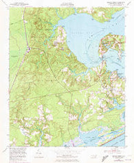Sneads Ferry North Carolina Historical topographic map, 1:24000 scale, 7.5 X 7.5 Minute, Year 1952