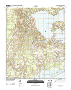 Sneads Ferry North Carolina Historical topographic map, 1:24000 scale, 7.5 X 7.5 Minute, Year 2013