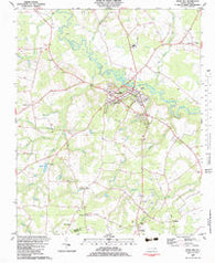 Snow Hill North Carolina Historical topographic map, 1:24000 scale, 7.5 X 7.5 Minute, Year 1982