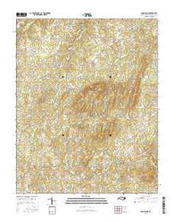 Snow Camp North Carolina Current topographic map, 1:24000 scale, 7.5 X 7.5 Minute, Year 2016