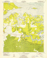 South Creek North Carolina Historical topographic map, 1:24000 scale, 7.5 X 7.5 Minute, Year 1950