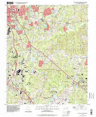 Southeast Durham North Carolina Historical topographic map, 1:24000 scale, 7.5 X 7.5 Minute, Year 1993