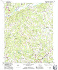 Southeast Eden North Carolina Historical topographic map, 1:24000 scale, 7.5 X 7.5 Minute, Year 1971