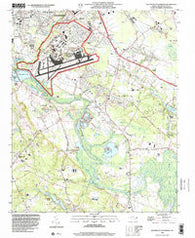Southeast Goldsboro North Carolina Historical topographic map, 1:24000 scale, 7.5 X 7.5 Minute, Year 1998