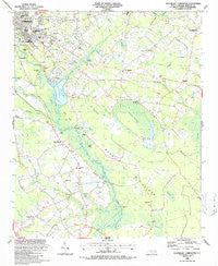 Southeast Lumberton North Carolina Historical topographic map, 1:24000 scale, 7.5 X 7.5 Minute, Year 1986