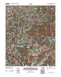 Southeast Durham North Carolina Historical topographic map, 1:24000 scale, 7.5 X 7.5 Minute, Year 2010