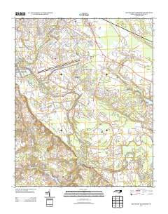 Southeast Goldsboro North Carolina Historical topographic map, 1:24000 scale, 7.5 X 7.5 Minute, Year 2013