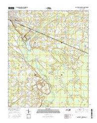 Southeast Lumberton North Carolina Current topographic map, 1:24000 scale, 7.5 X 7.5 Minute, Year 2016