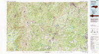 Southern Pines North Carolina Historical topographic map, 1:100000 scale, 30 X 60 Minute, Year 1982
