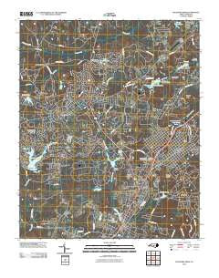 Southern Pines North Carolina Historical topographic map, 1:24000 scale, 7.5 X 7.5 Minute, Year 2010