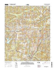 Southern Pines North Carolina Current topographic map, 1:24000 scale, 7.5 X 7.5 Minute, Year 2016