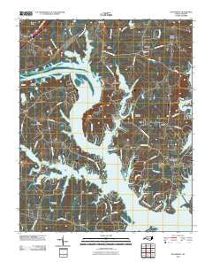 Southmont North Carolina Historical topographic map, 1:24000 scale, 7.5 X 7.5 Minute, Year 2010