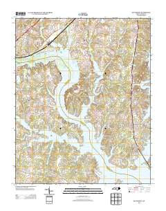 Southmont North Carolina Historical topographic map, 1:24000 scale, 7.5 X 7.5 Minute, Year 2013