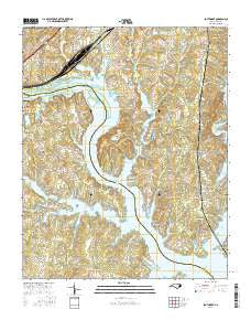 Southmont North Carolina Current topographic map, 1:24000 scale, 7.5 X 7.5 Minute, Year 2016