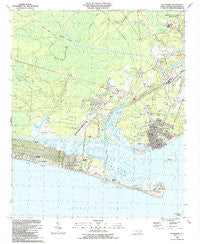 Southport North Carolina Historical topographic map, 1:24000 scale, 7.5 X 7.5 Minute, Year 1990