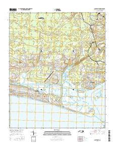 Southport North Carolina Current topographic map, 1:24000 scale, 7.5 X 7.5 Minute, Year 2016