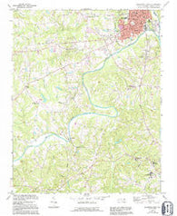 Southwest Eden North Carolina Historical topographic map, 1:24000 scale, 7.5 X 7.5 Minute, Year 1971