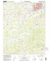 Southwest Eden North Carolina Historical topographic map, 1:24000 scale, 7.5 X 7.5 Minute, Year 2002