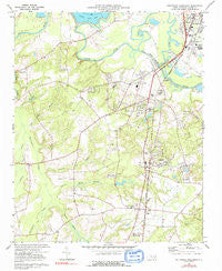 Southwest Goldsboro North Carolina Historical topographic map, 1:24000 scale, 7.5 X 7.5 Minute, Year 1974