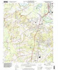 Southwest Goldsboro North Carolina Historical topographic map, 1:24000 scale, 7.5 X 7.5 Minute, Year 1998
