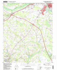 Southwest Lumberton North Carolina Historical topographic map, 1:24000 scale, 7.5 X 7.5 Minute, Year 1997