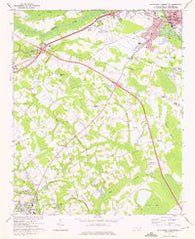 Southwest Lumberton North Carolina Historical topographic map, 1:24000 scale, 7.5 X 7.5 Minute, Year 1972