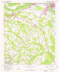 Southwest Lumberton North Carolina Historical topographic map, 1:24000 scale, 7.5 X 7.5 Minute, Year 1972