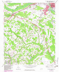 Southwest Lumberton North Carolina Historical topographic map, 1:24000 scale, 7.5 X 7.5 Minute, Year 1972