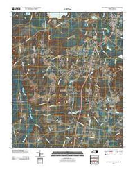 Southwest Goldsboro North Carolina Historical topographic map, 1:24000 scale, 7.5 X 7.5 Minute, Year 2010