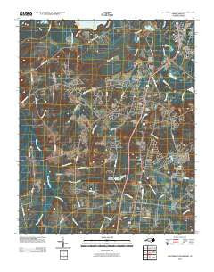 Southwest Goldsboro North Carolina Historical topographic map, 1:24000 scale, 7.5 X 7.5 Minute, Year 2010