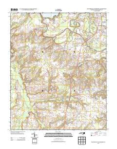 Southwest Goldsboro North Carolina Historical topographic map, 1:24000 scale, 7.5 X 7.5 Minute, Year 2013