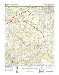Southwest Lumberton North Carolina Historical topographic map, 1:24000 scale, 7.5 X 7.5 Minute, Year 2013