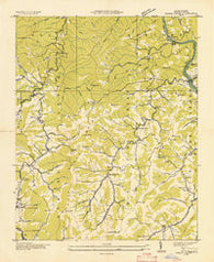 Spring Creek North Carolina Historical topographic map, 1:24000 scale, 7.5 X 7.5 Minute, Year 1935