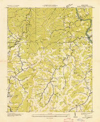 Spring Creek North Carolina Historical topographic map, 1:24000 scale, 7.5 X 7.5 Minute, Year 1935