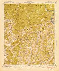 Spring Creek North Carolina Historical topographic map, 1:24000 scale, 7.5 X 7.5 Minute, Year 1947