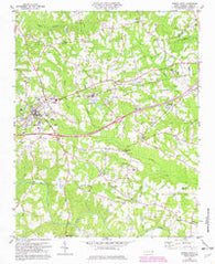 Spring Hope North Carolina Historical topographic map, 1:24000 scale, 7.5 X 7.5 Minute, Year 1978