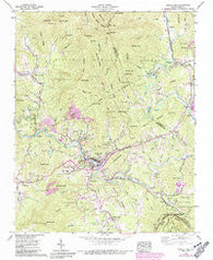 Spruce Pine North Carolina Historical topographic map, 1:24000 scale, 7.5 X 7.5 Minute, Year 1960