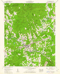 Spruce Pine North Carolina Historical topographic map, 1:24000 scale, 7.5 X 7.5 Minute, Year 1960