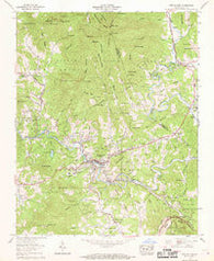 Spruce Pine North Carolina Historical topographic map, 1:24000 scale, 7.5 X 7.5 Minute, Year 1960