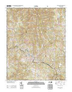 Spruce Pine North Carolina Historical topographic map, 1:24000 scale, 7.5 X 7.5 Minute, Year 2013