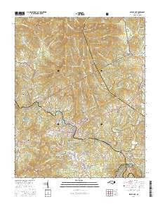 Spruce Pine North Carolina Current topographic map, 1:24000 scale, 7.5 X 7.5 Minute, Year 2016